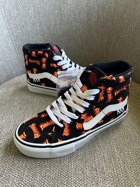 Vans x Thrasher Sk8-Hi "Allover Thrasher Logo Sneakers